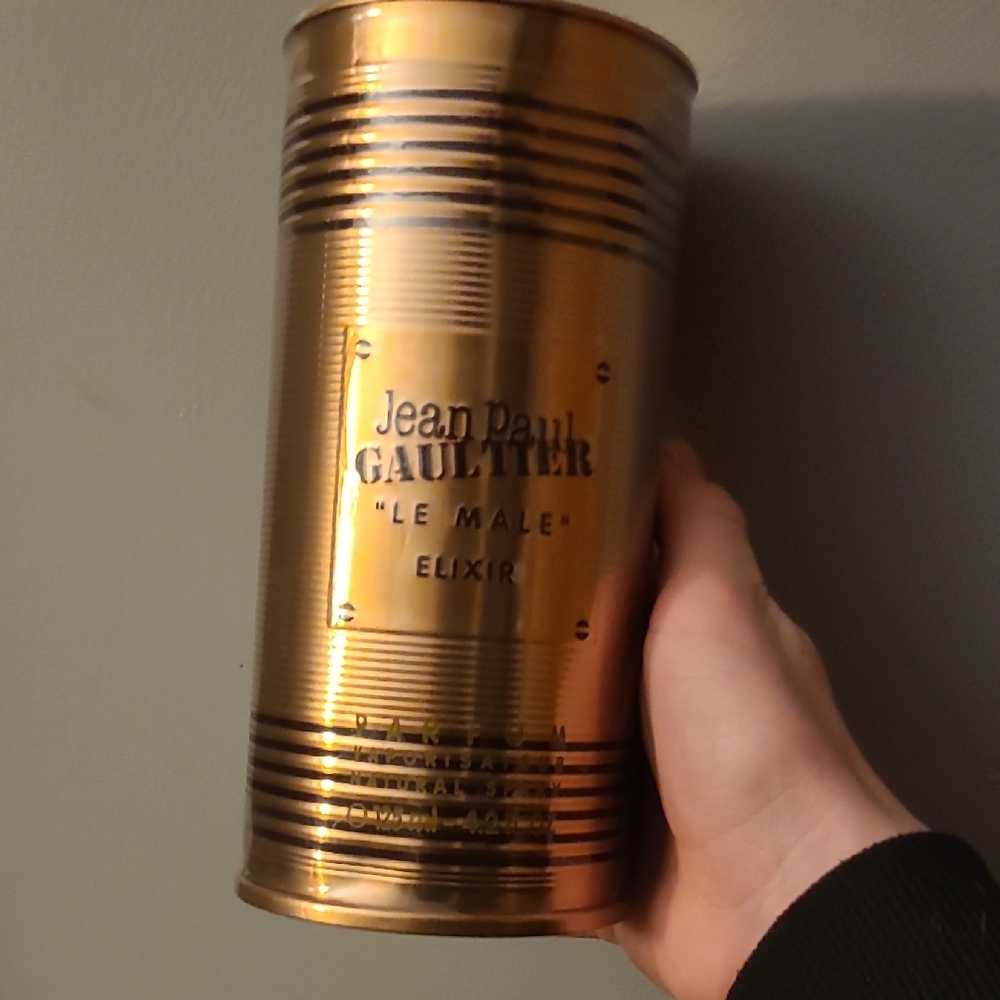 1:1 Jean Paul Gaultier Le Male Elixir Metallic Gold Canister Cologne